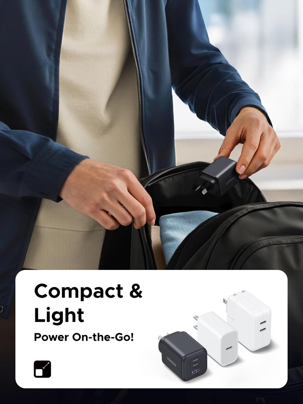 UGREEN Zapix 45W 3-Port Charger