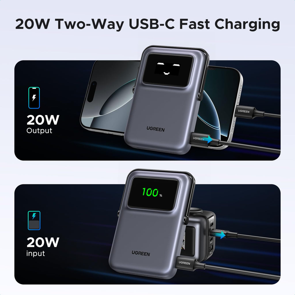 UGREEN Uno Magsafe Power Bank Qi2 20W 10000mAh