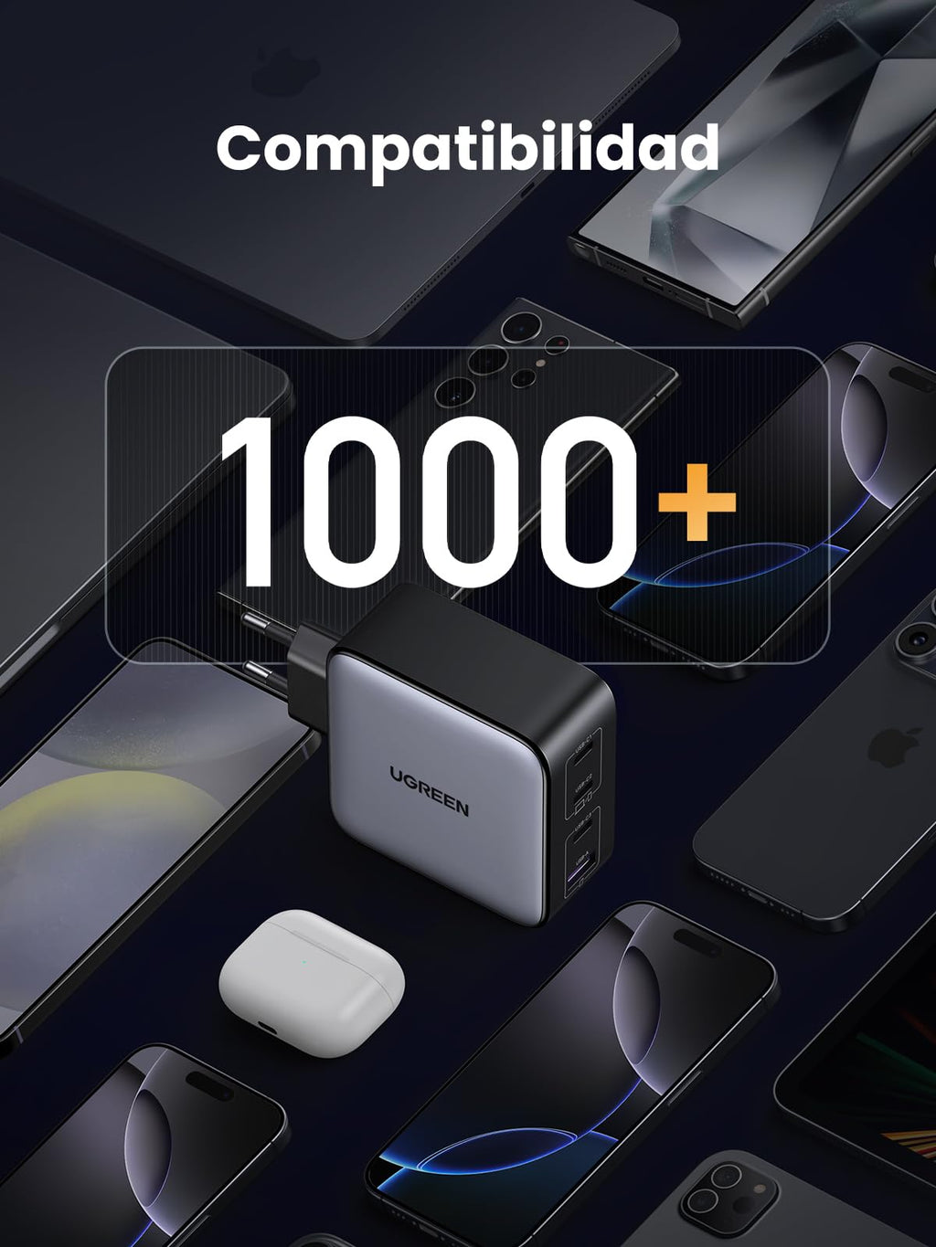 UGREEN Nexode Cargador USB C 100 W con 4 Puertos