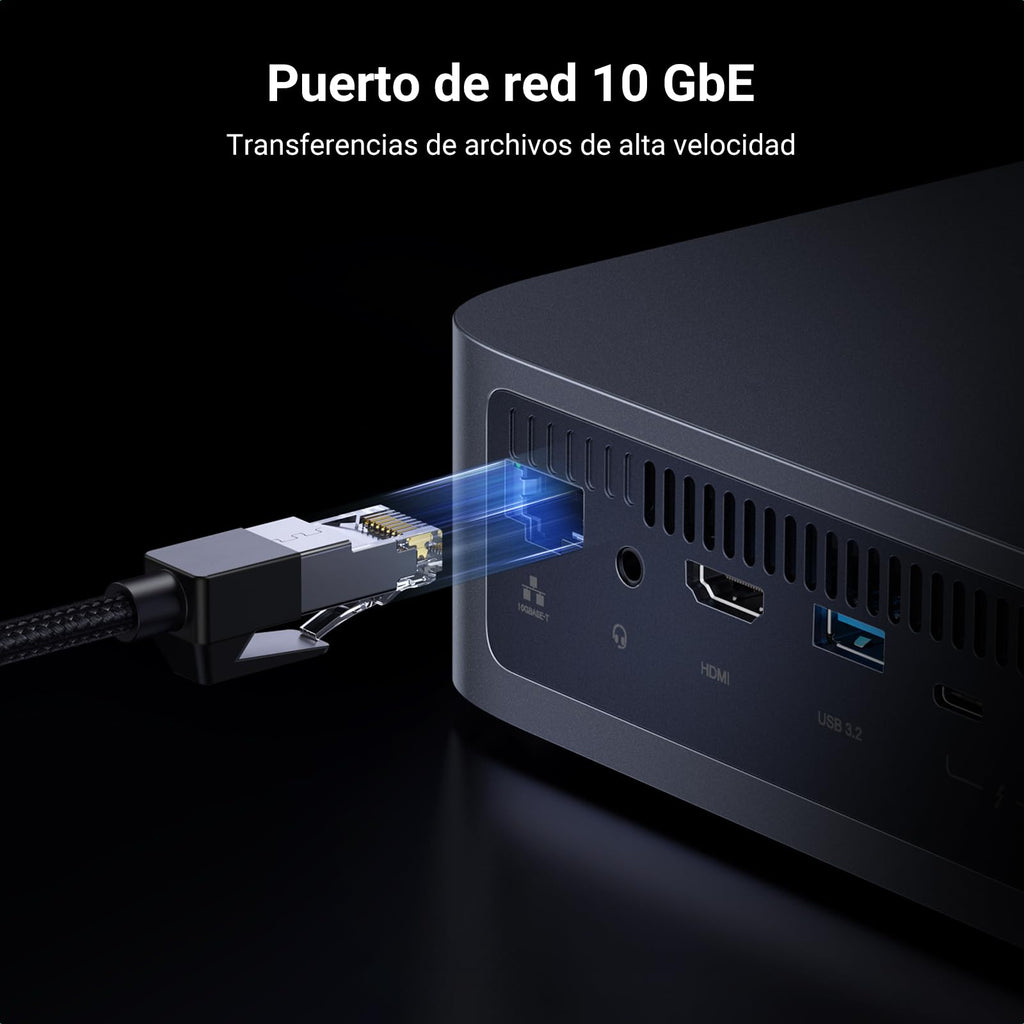 UGREEN NASync DXP480T Plus, NAS SSD All-Flash de 4 bahías, CPU Intel i5 1235u de 10 núcleos
