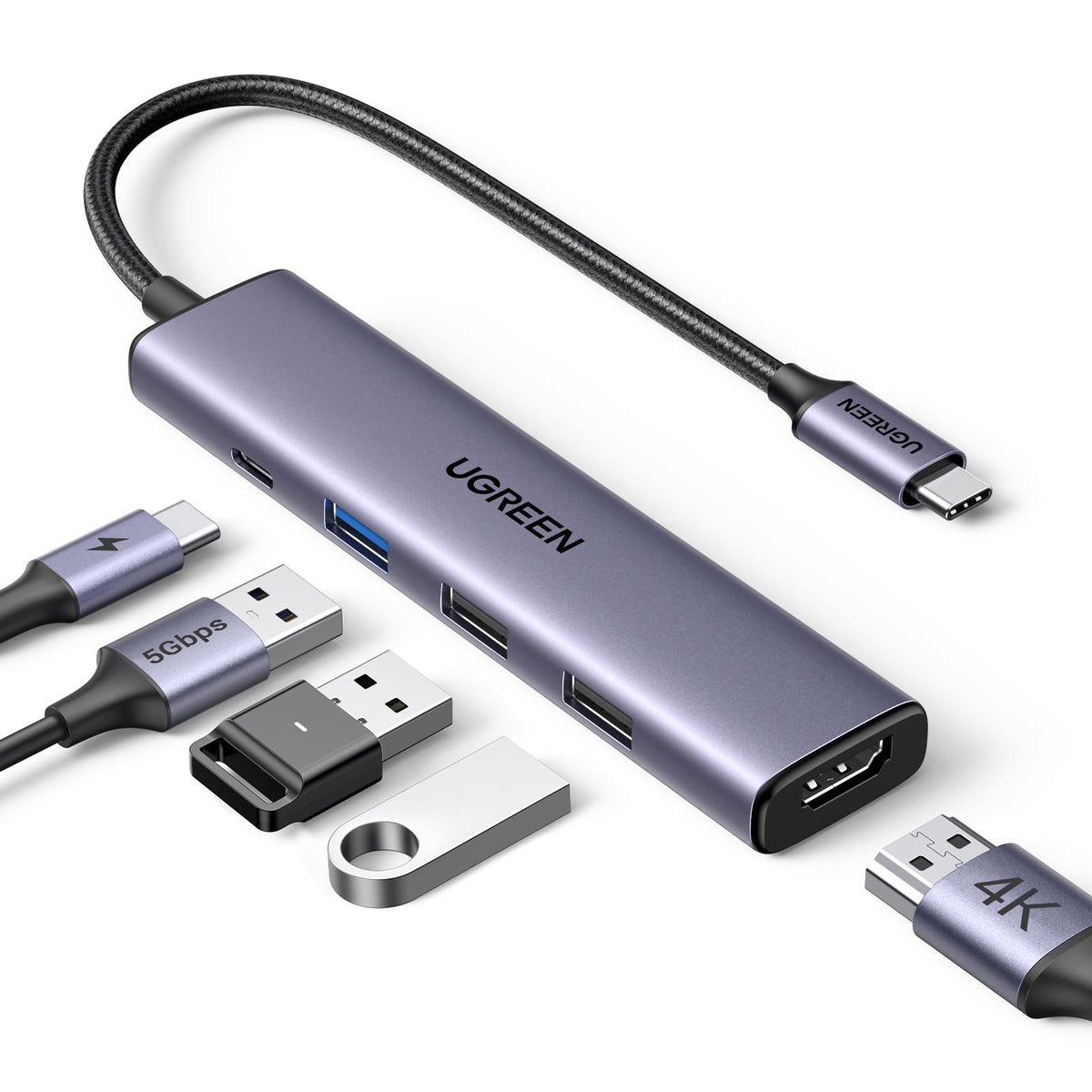 UGREEN Revdock موزع USB-C ‏5 في 1
