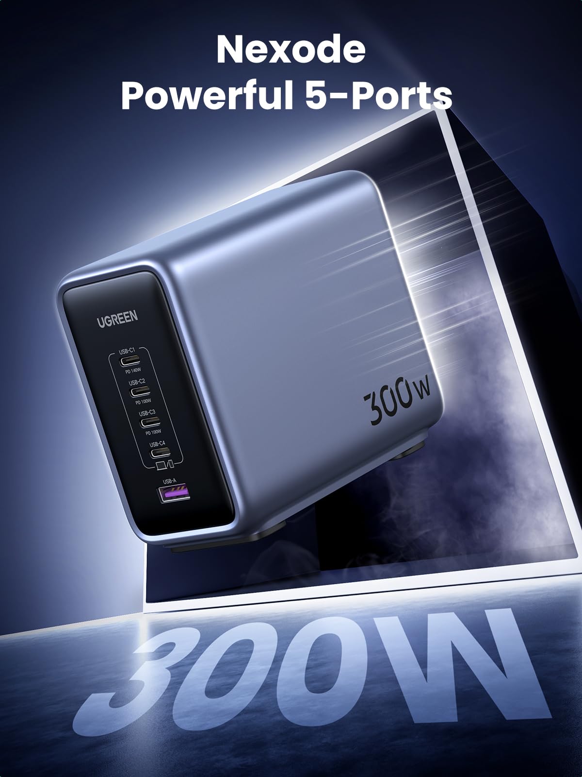UGREEN Nexode 300W 5-Port Desktop Charger