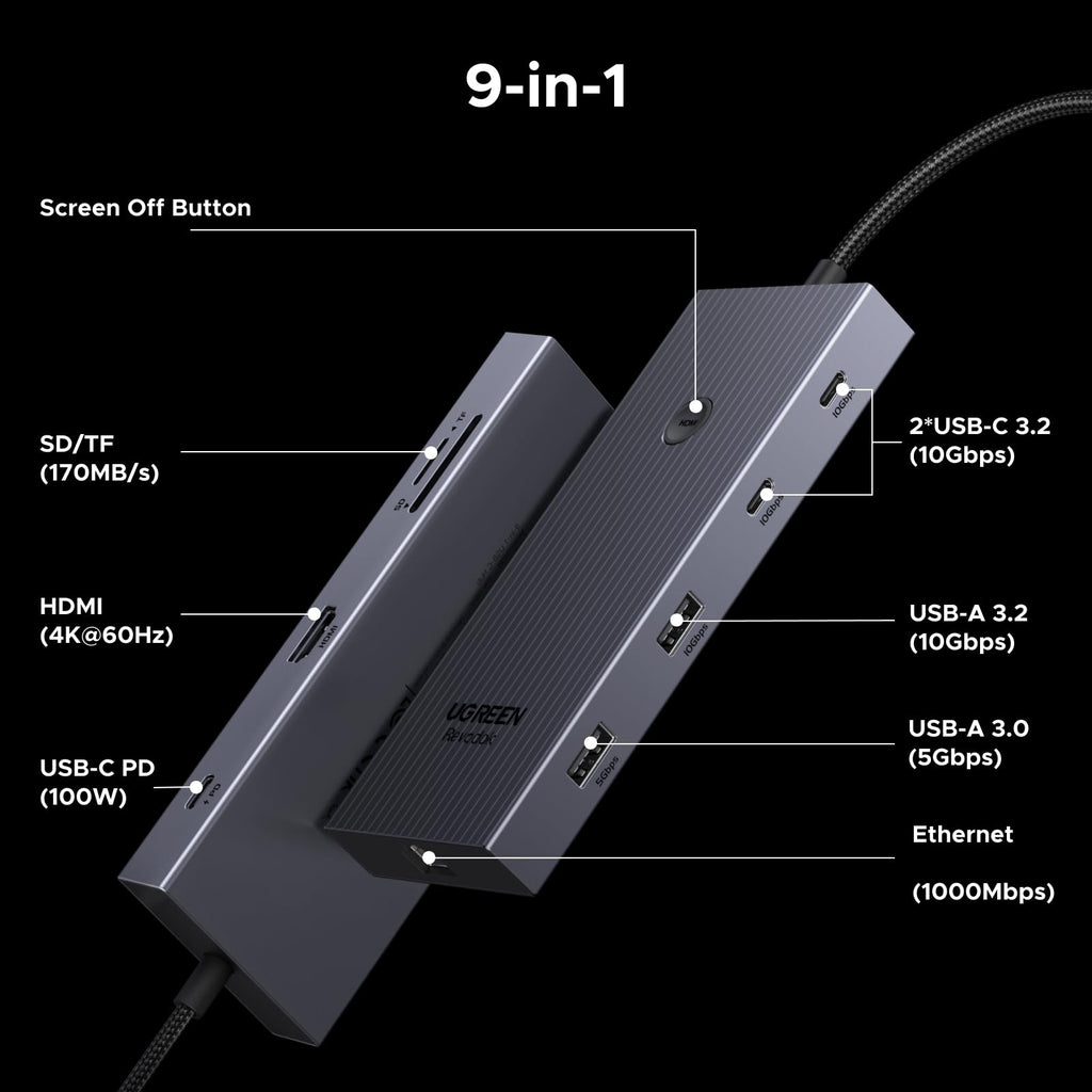 UGREEN Revodok Pro 109 9 in 1 USB C Hub