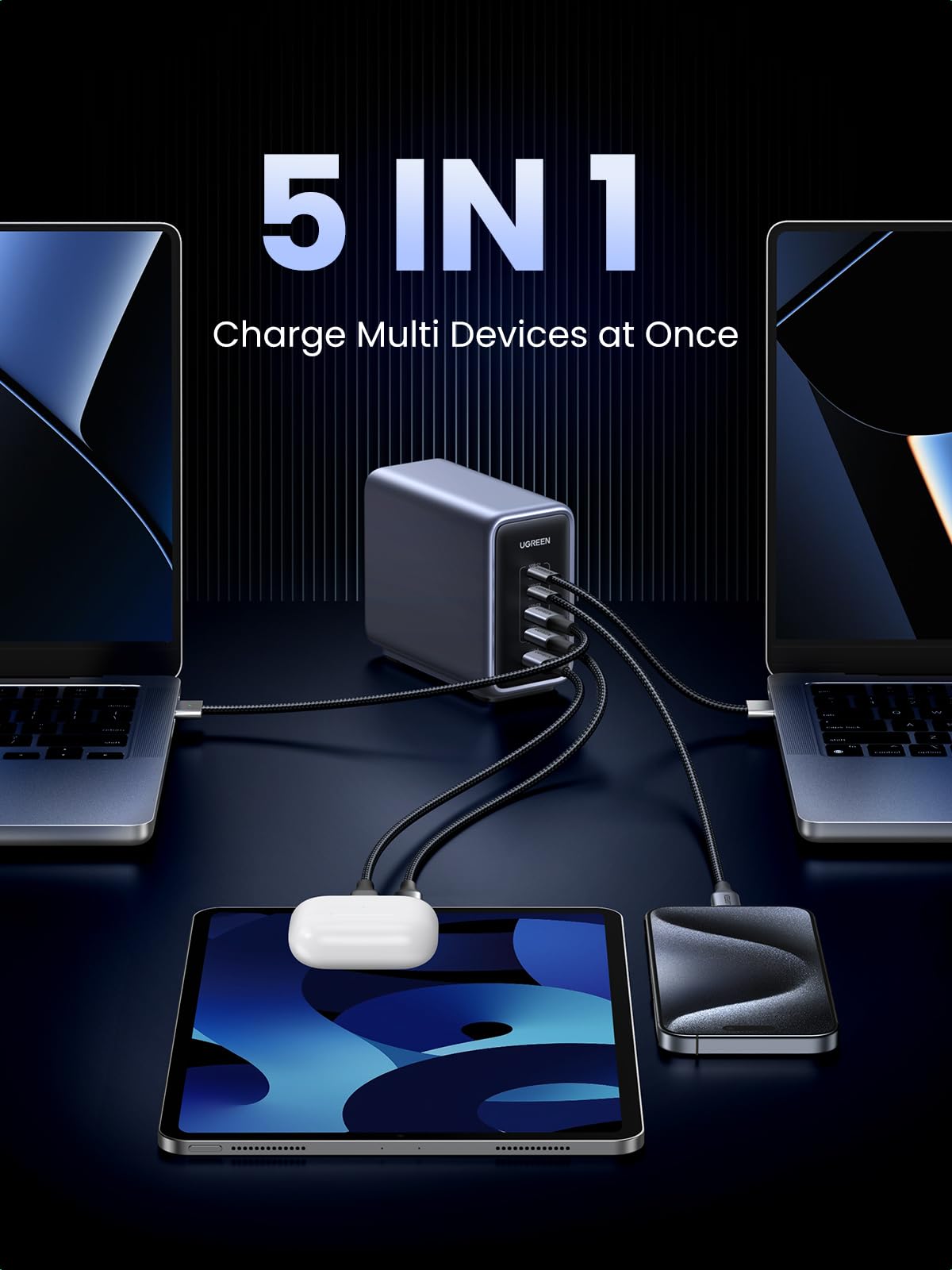 UGREEN Nexode 300W 5-Port Desktop Charger