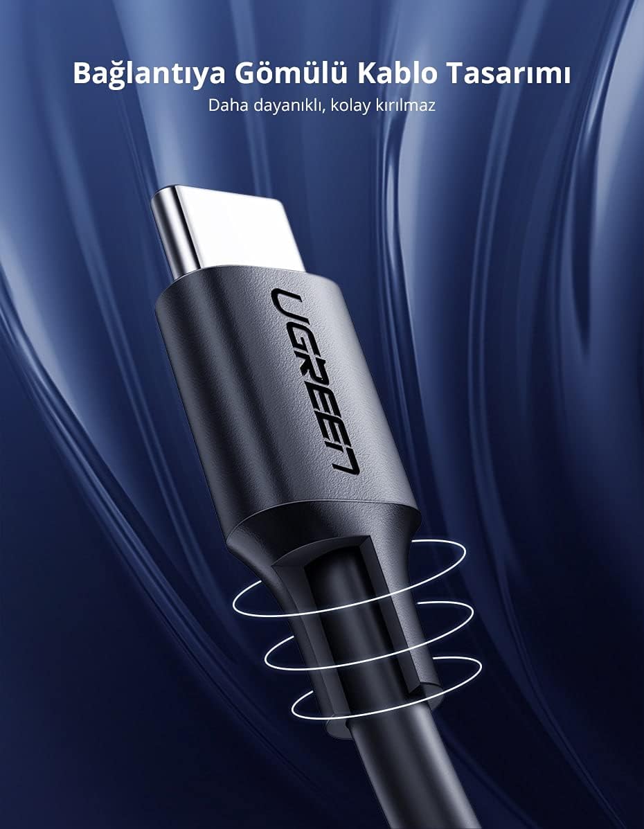 UGREEN USB 2.0 USB-C Kablo (ABS Kaplama)
