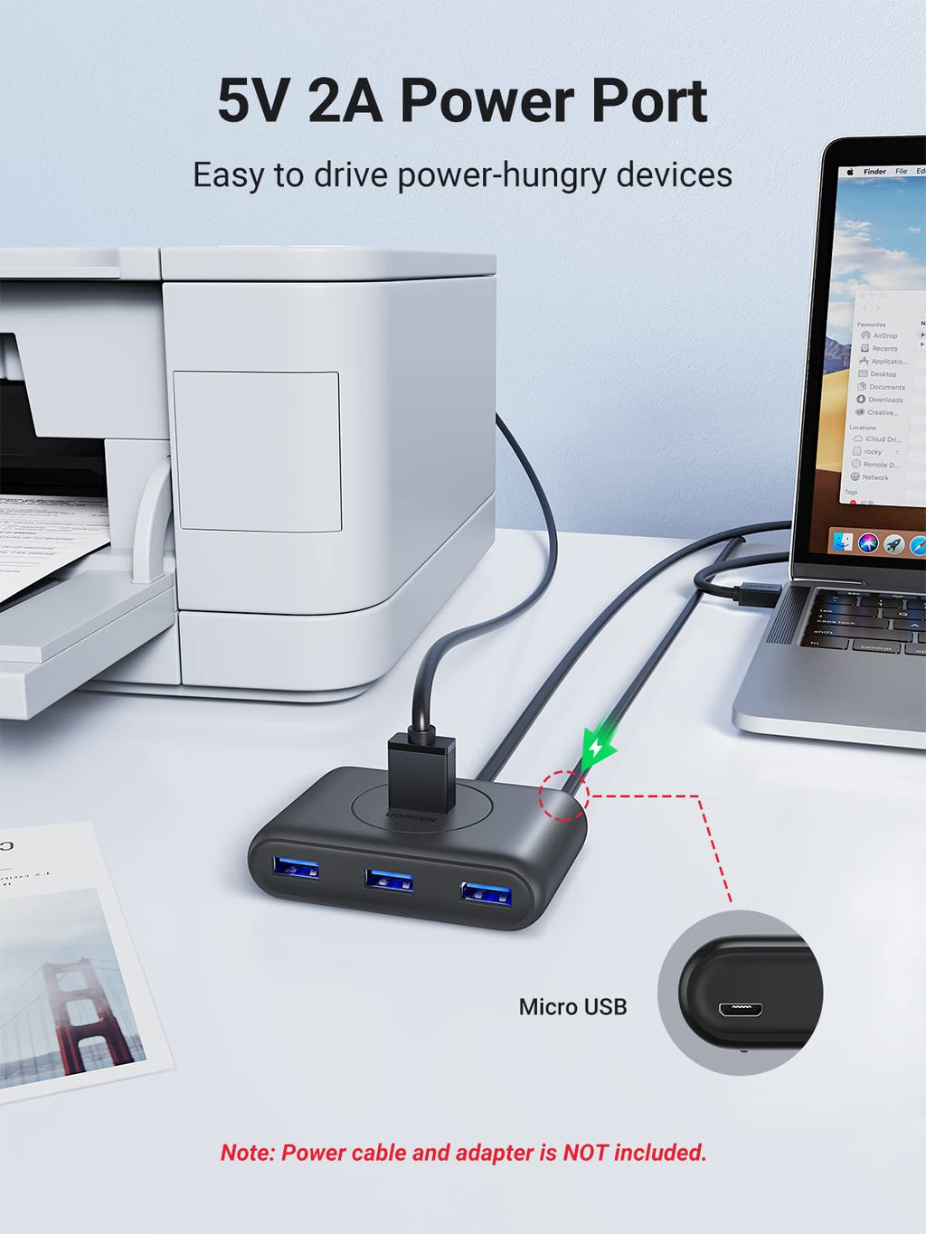UGREEN 4’ü 1 Arada USB-C 3.0 Hub (1 m)