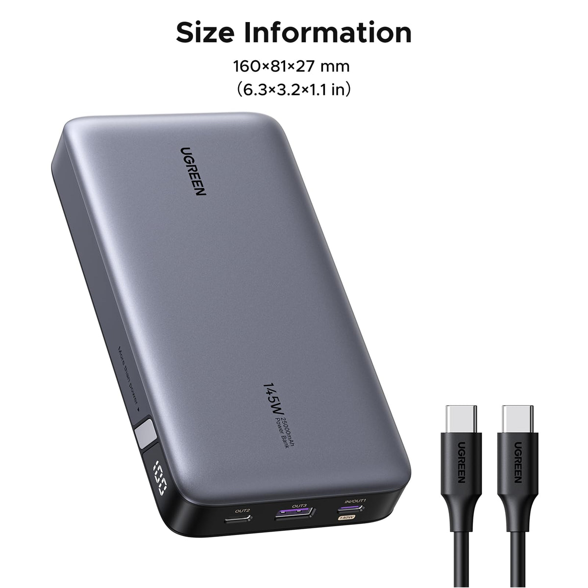 UGREEN Nexode Powerbank 25000mAh 145W