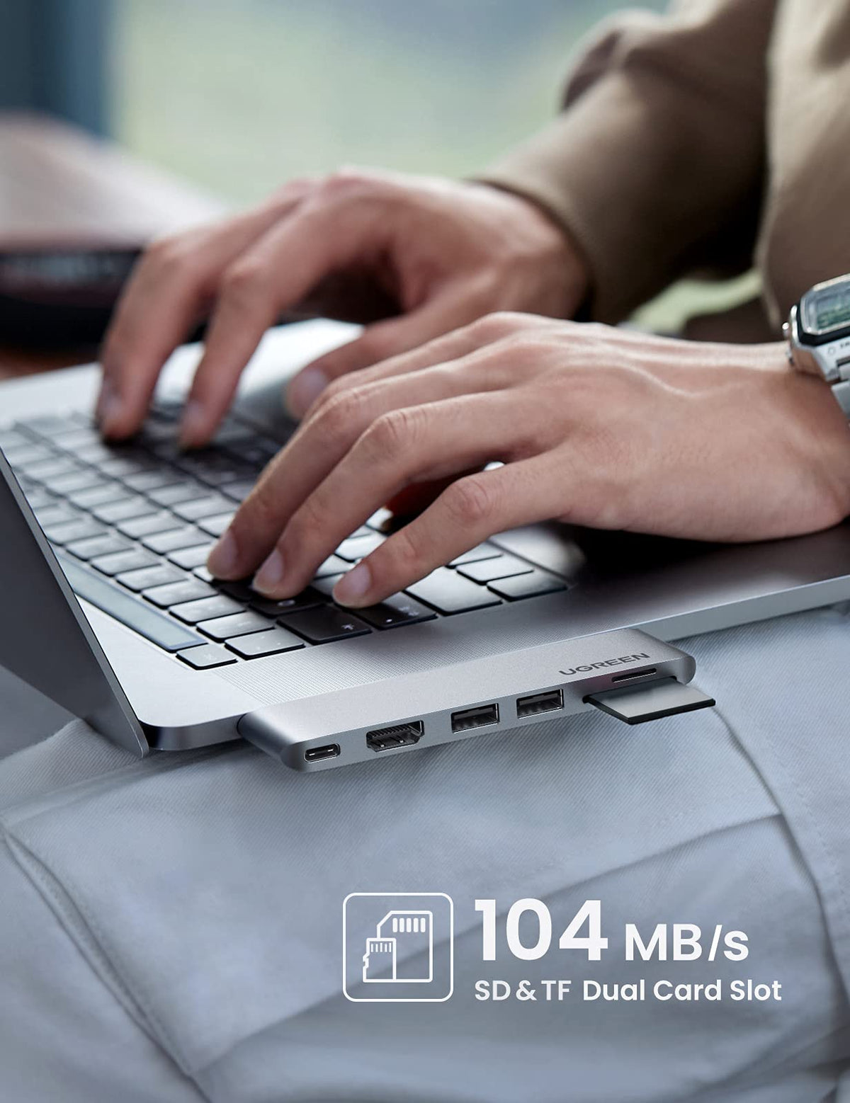 UGREEN 6’sı 2 Arada USB-C Hub (4K HDMI)