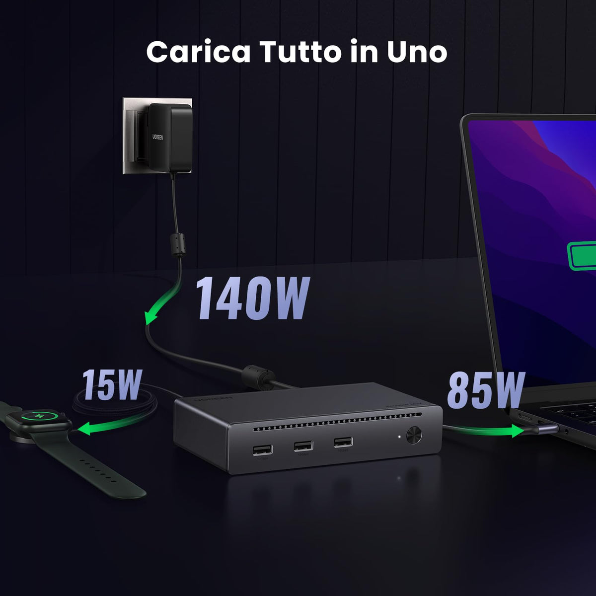 UGREEN Revodok Max 208 Docking Station Thunderbolt 4 8 In 1 Hub
