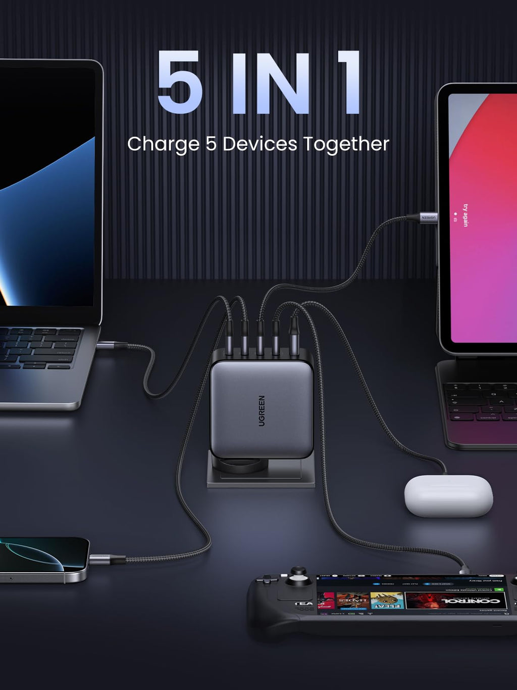 UGREEN Nexode 100W 5-Port Charger