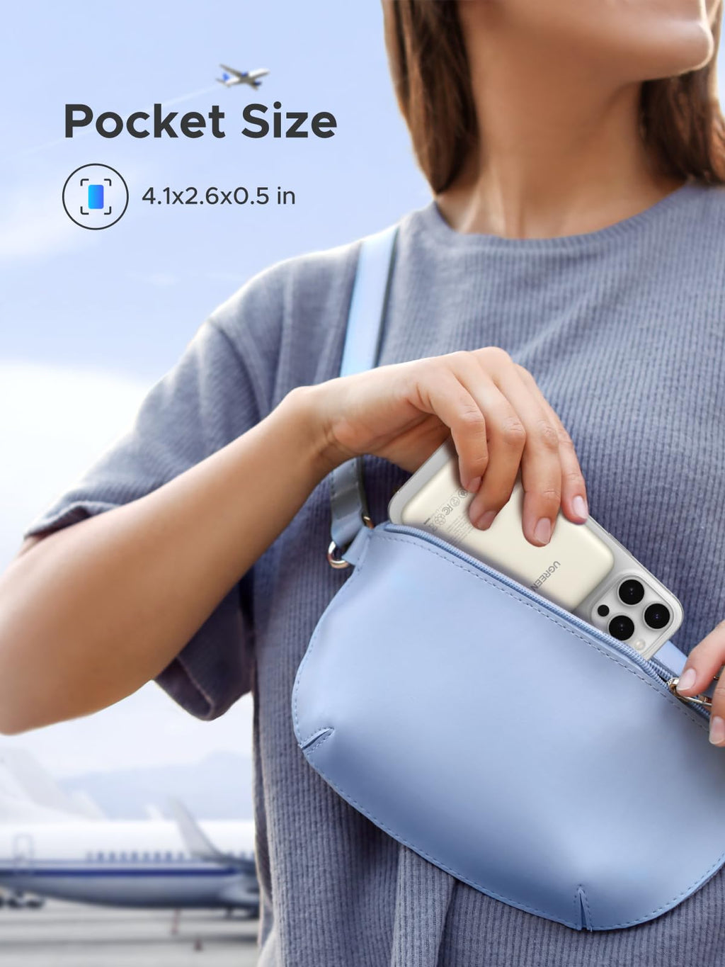 UGREEN Magnetic Power Bank
10000mAh 20W Beige