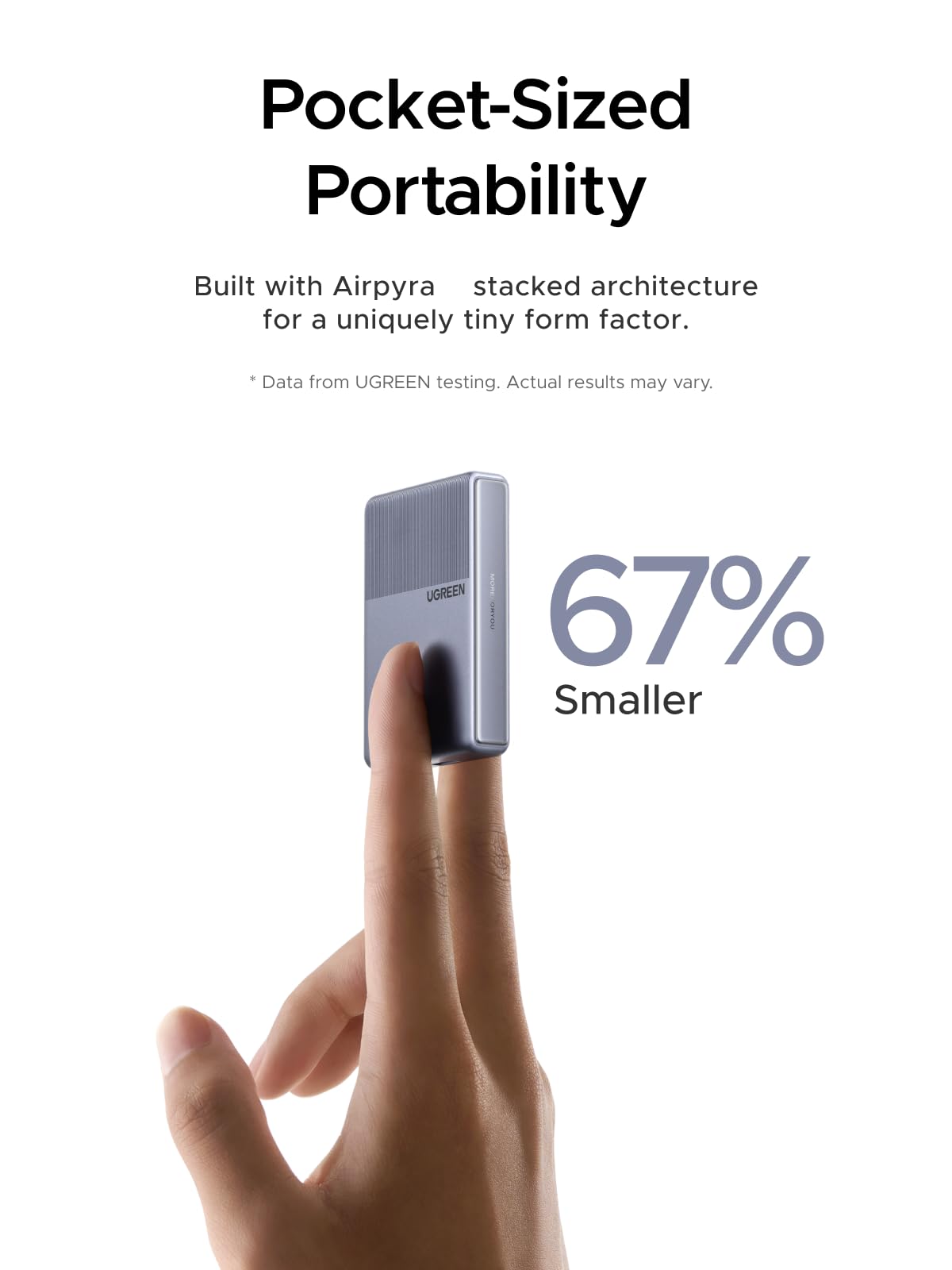 Củ sạc UGREEN Nexode Air 45W Slim