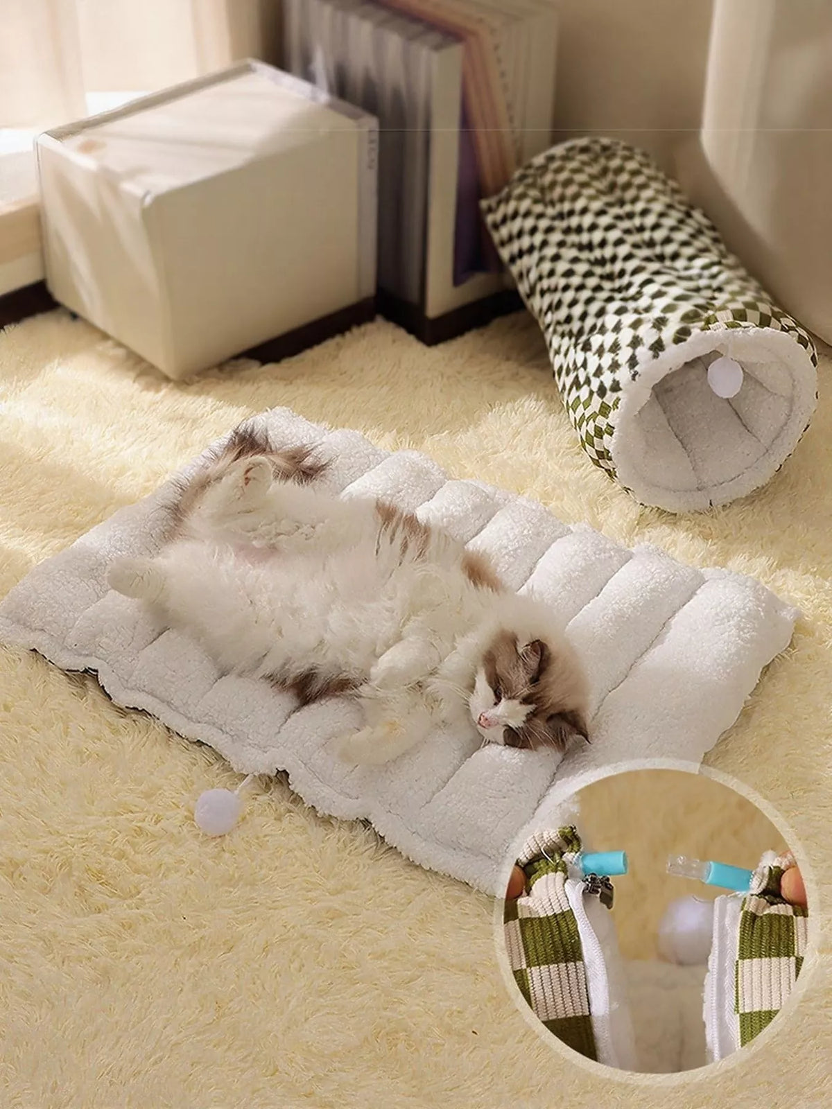 Cozy Plush Pet Tunnel Nest