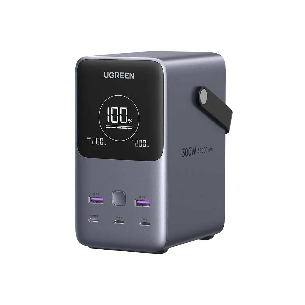 UGREEN Nexode Pro Taşınabilir Güç İstasyonu 48000mAh 300W (Akıllı Dijital Ekranlı)