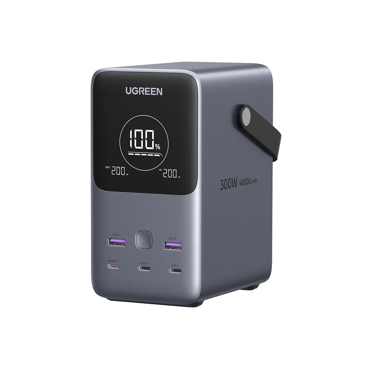 UGREEN Nexode Pro Taşınabilir Güç İstasyonu 48000mAh 300W (Akıllı Dijital Ekranlı)