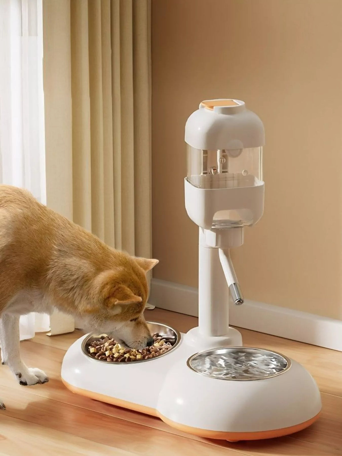Automatic Pet Food and Water Dispenser Bowl