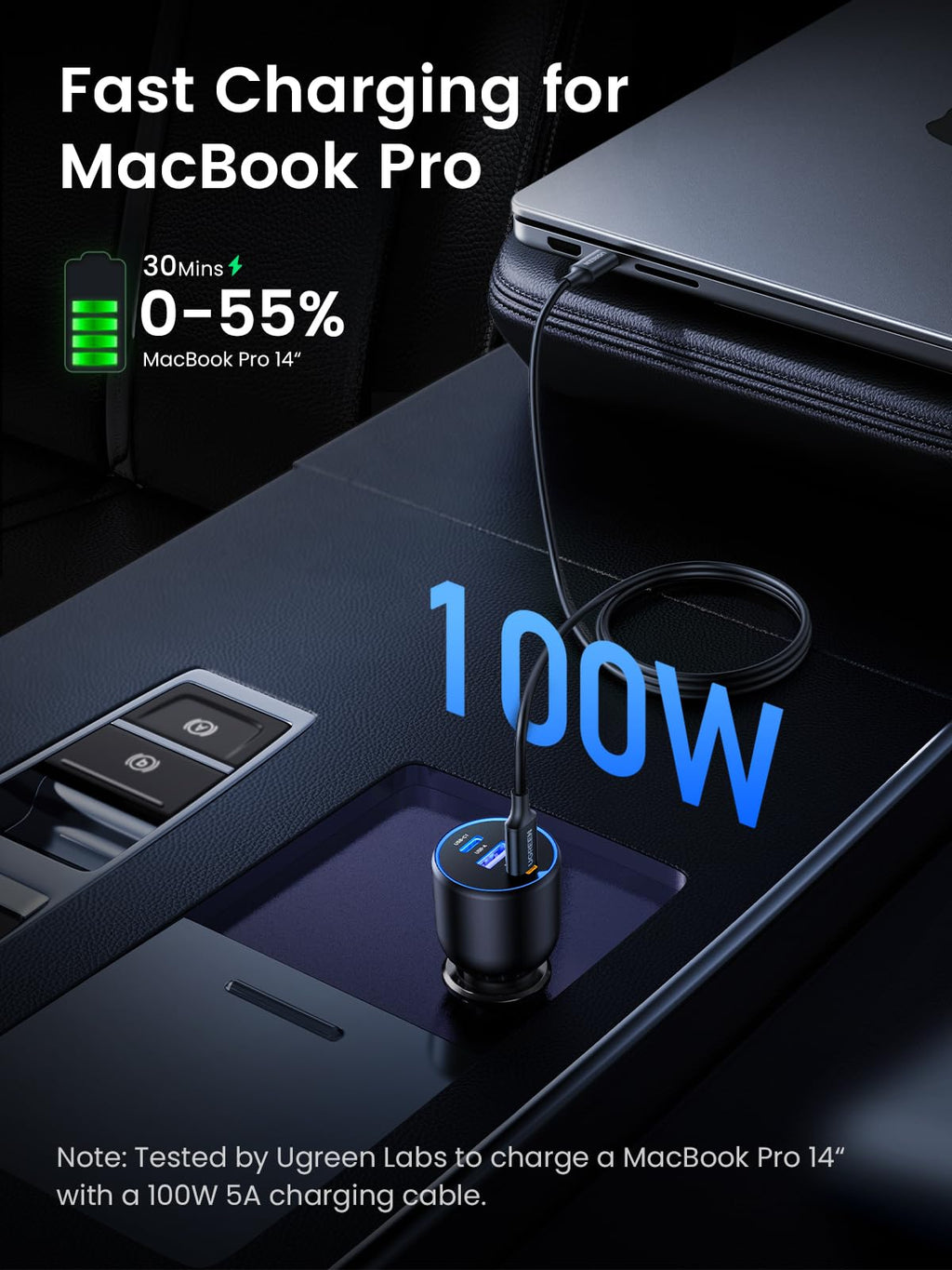 UGREEN 130W USB-C Car Charger