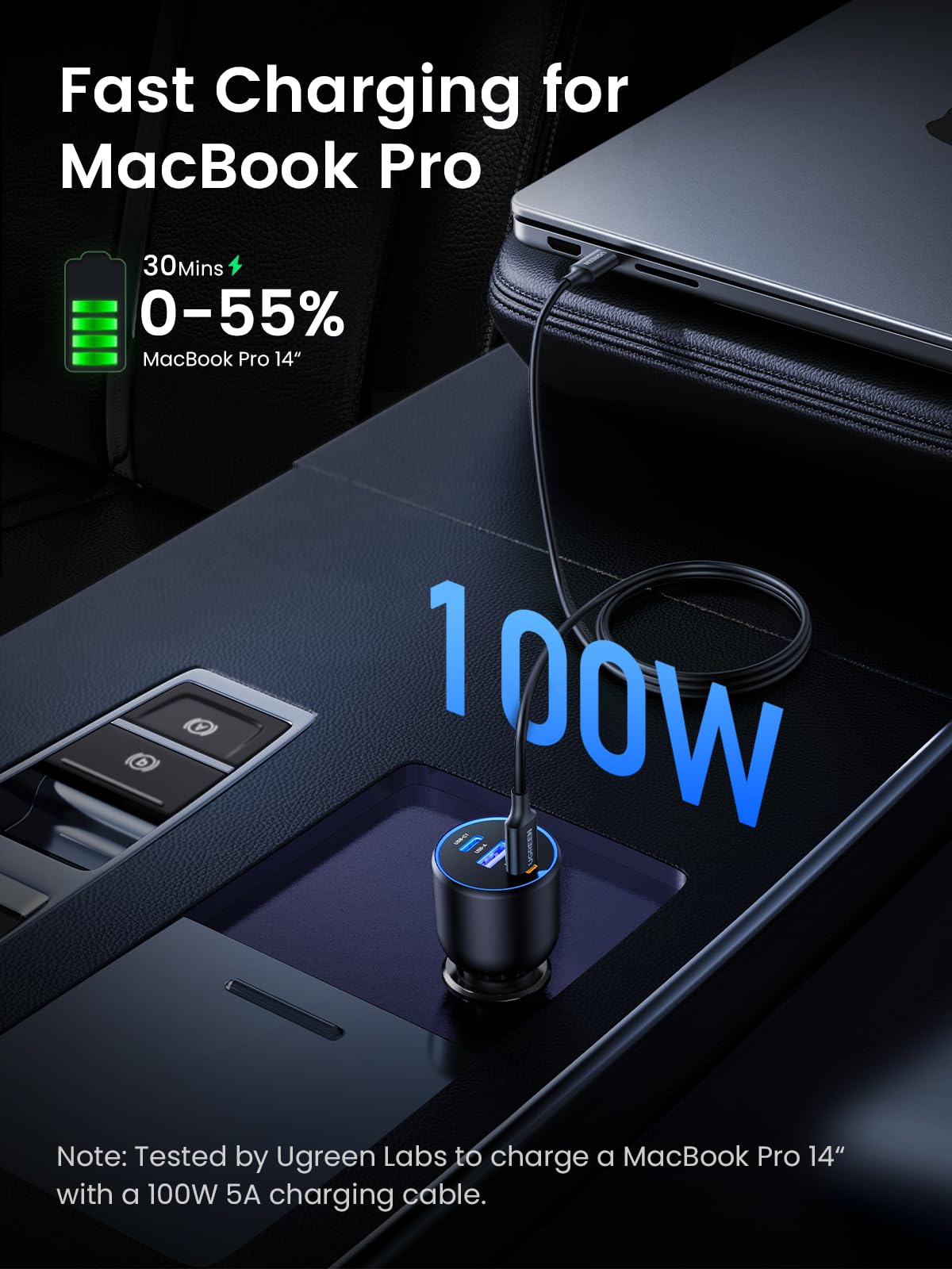 UGREEN 130W USB-C Car Charger