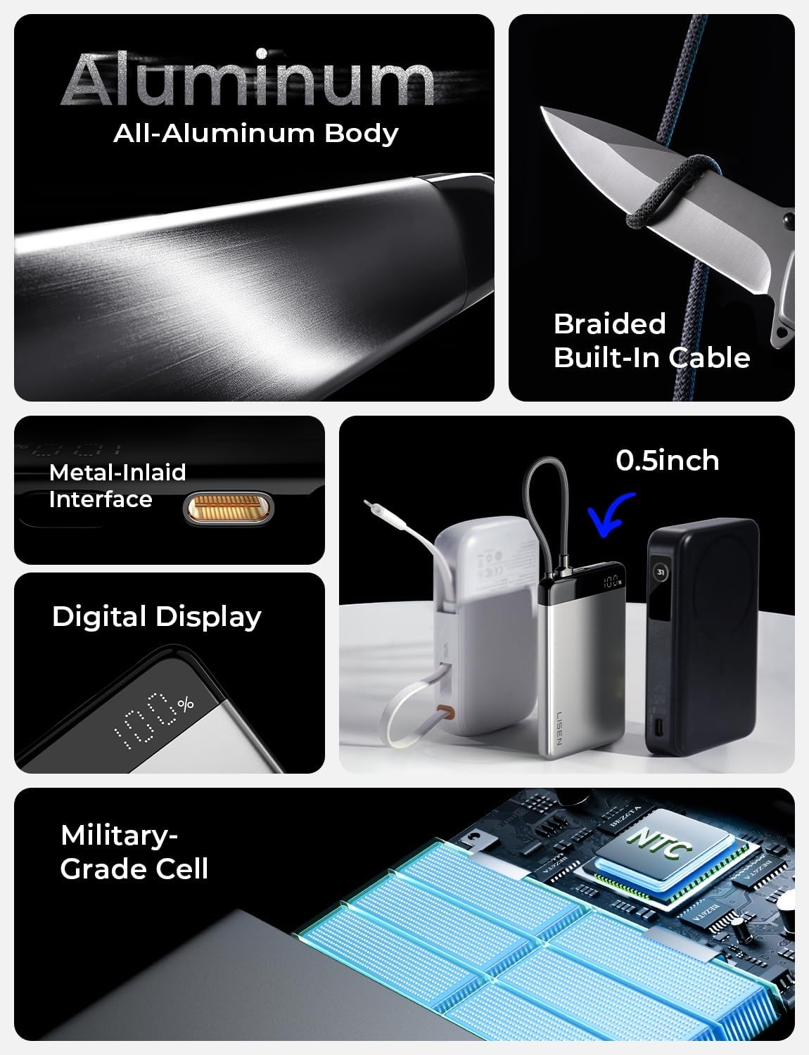 LISEN for iPhone 17 Portable Charger