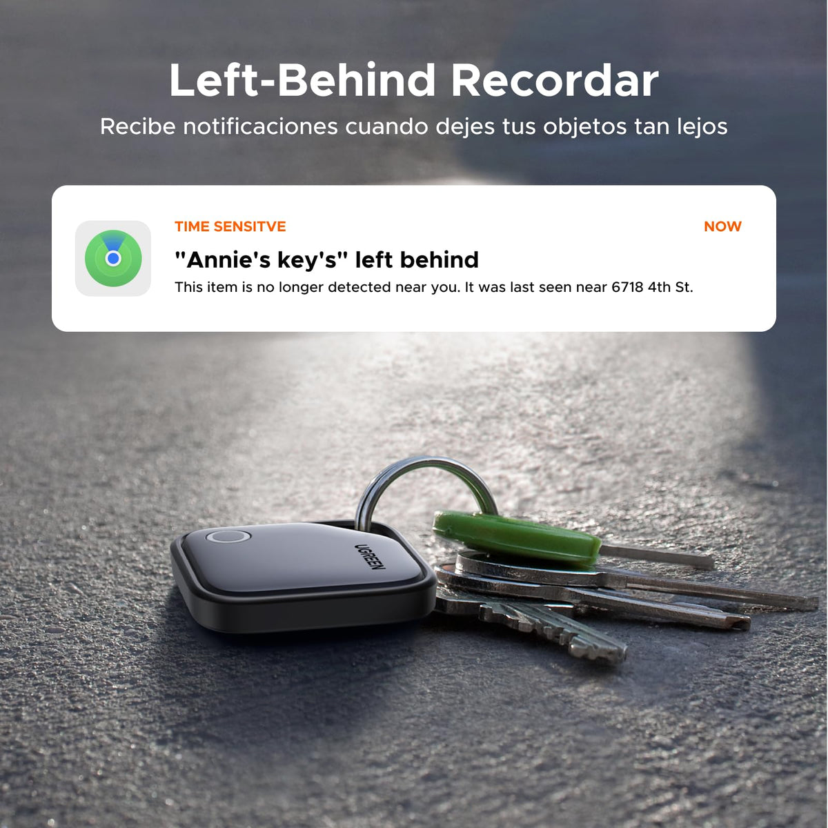 UGREEN FineTrack Smart Finder Localizador Bluetooth SmartTag Tracker Soporte iOS Rastreador 
