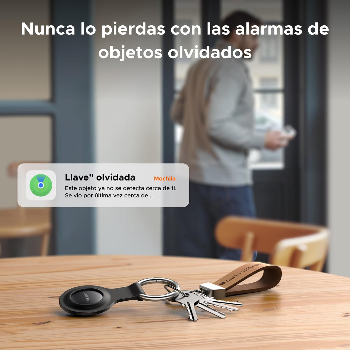 UGREEN FineTrack Mini Tag Localizador Bluetooth SmartTag Tracker Soporte iOS Batería de 18 Meses Rastreador