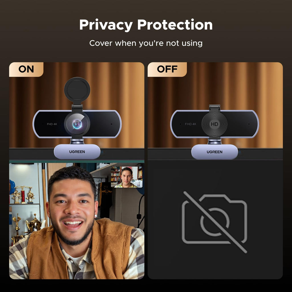 UGREEN 4K Webcam for PC Ultra HD 1080P 60FPS Web Camera