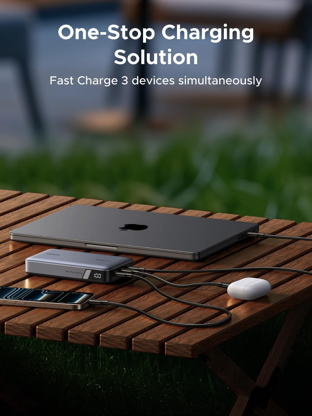 UGREEN Nexode Power Bank 20000mAh 100W Space Gray