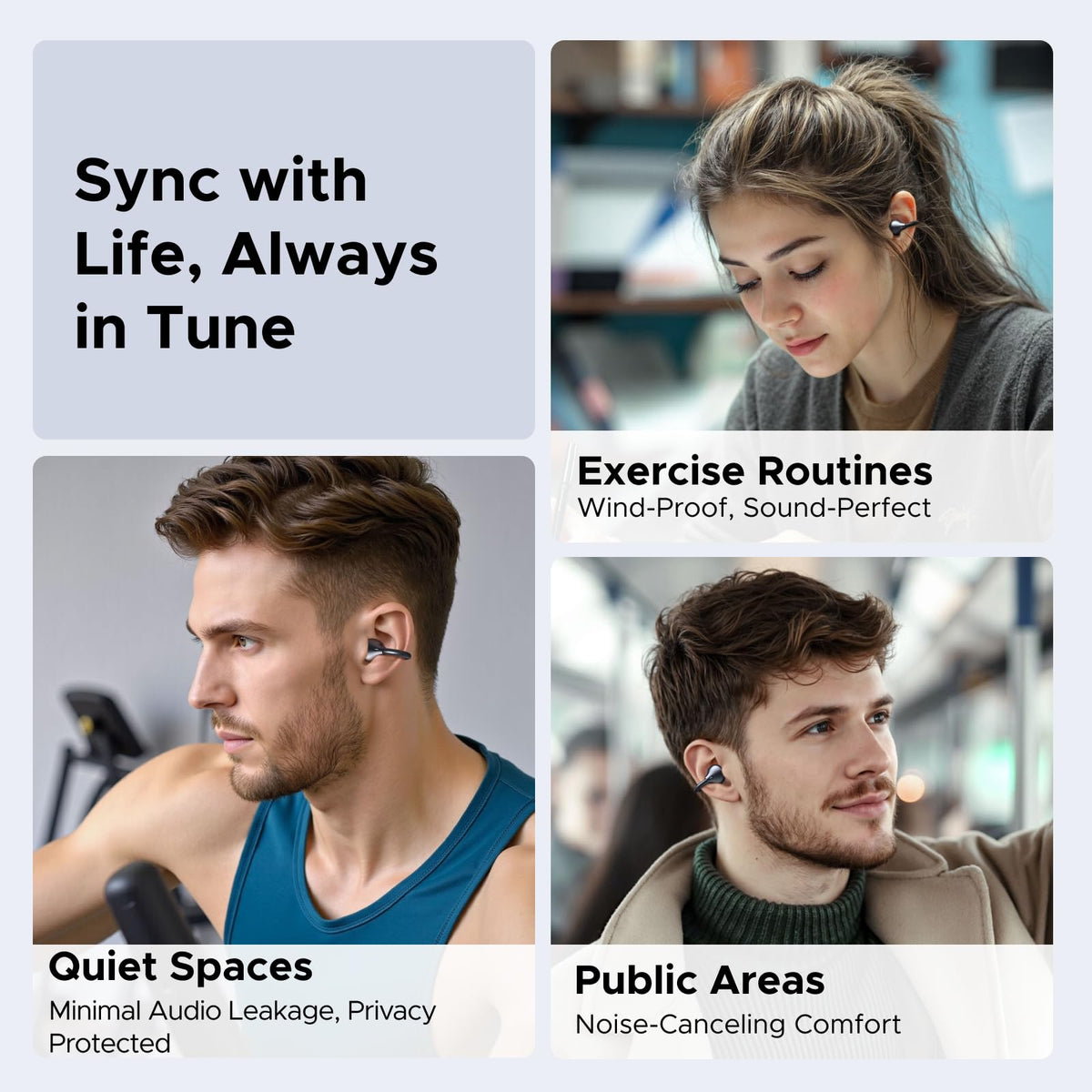 Tai Nghe UGREEN ClipBuds Không Dây Open-ear