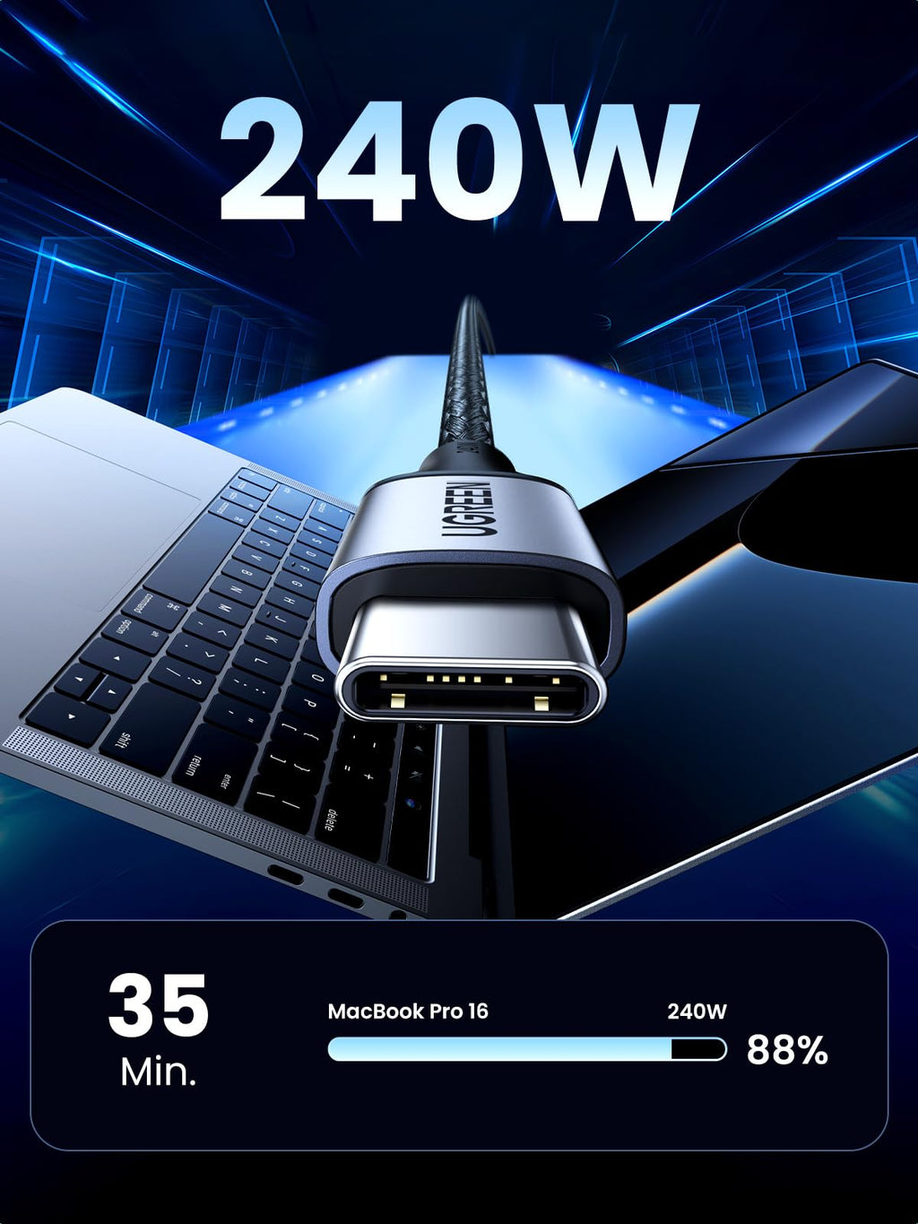UGREEN Cable USB C Carga Rápida 240W