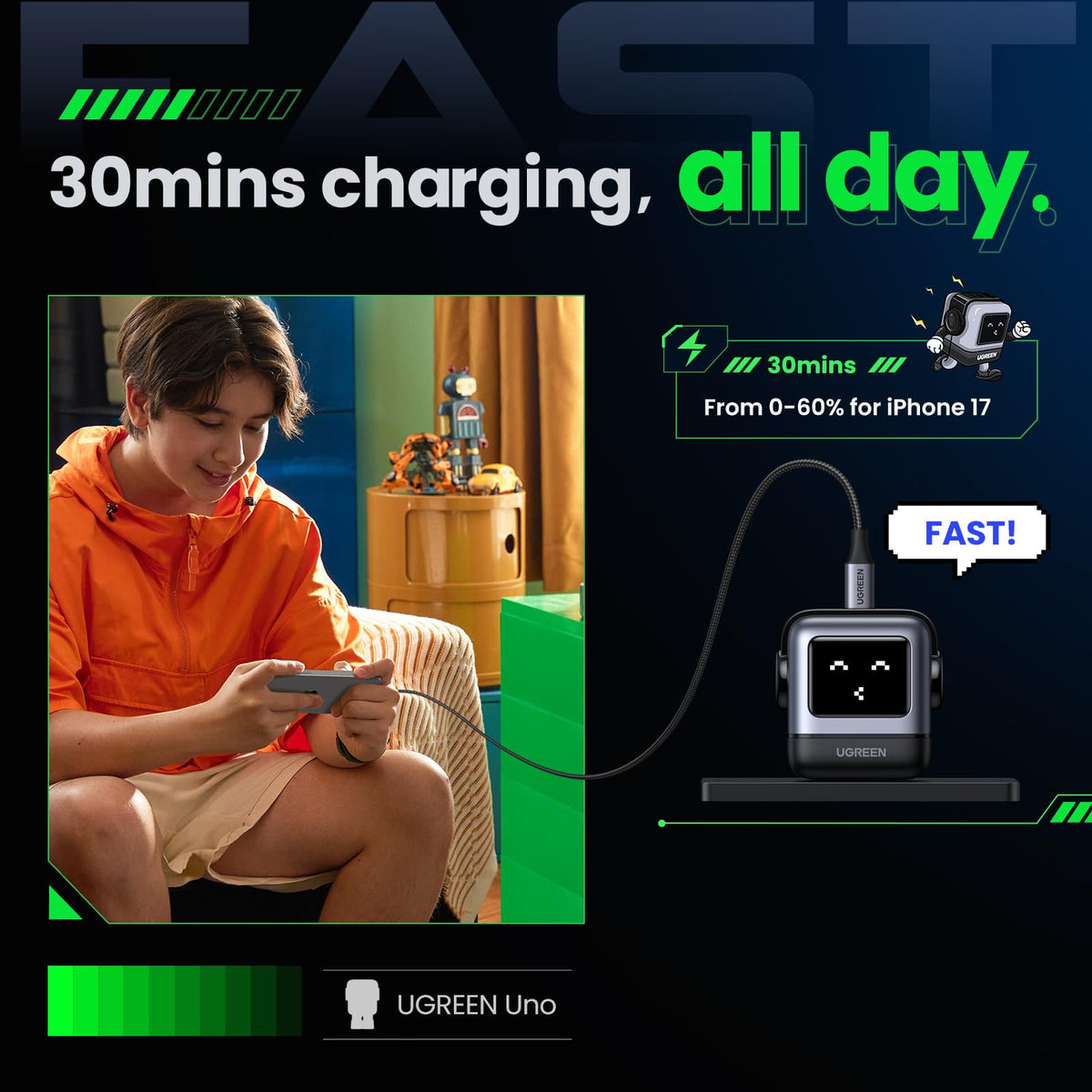Sạc UGREEN UNO 30W