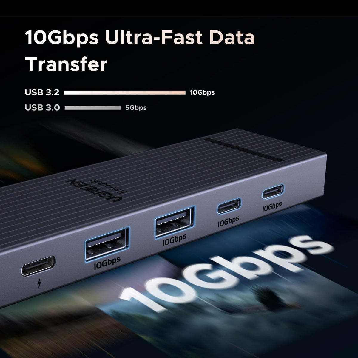 UGREEN Revodok 106 6 in 1 USB C Hub