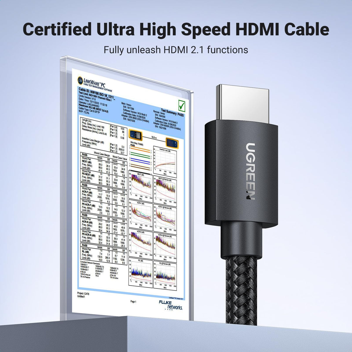 UGREEN 8K@60Hz Certified HDMI 2.1 Cable