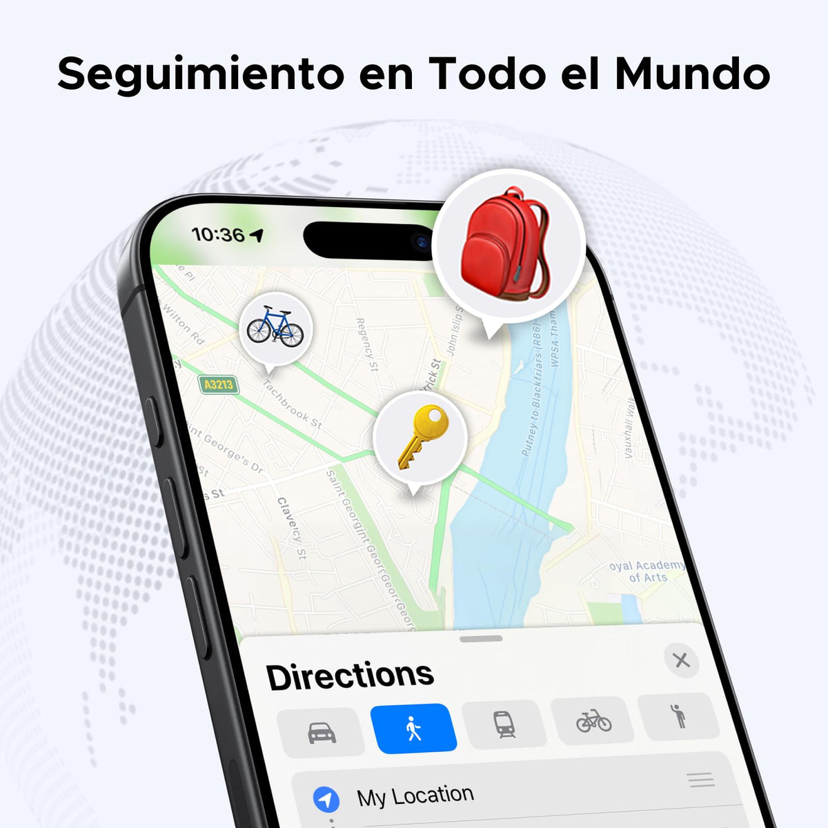 UGREEN FineTrack Smart Finder Localizador Bluetooth SmartTag Tracker Soporte iOS Rastreador 