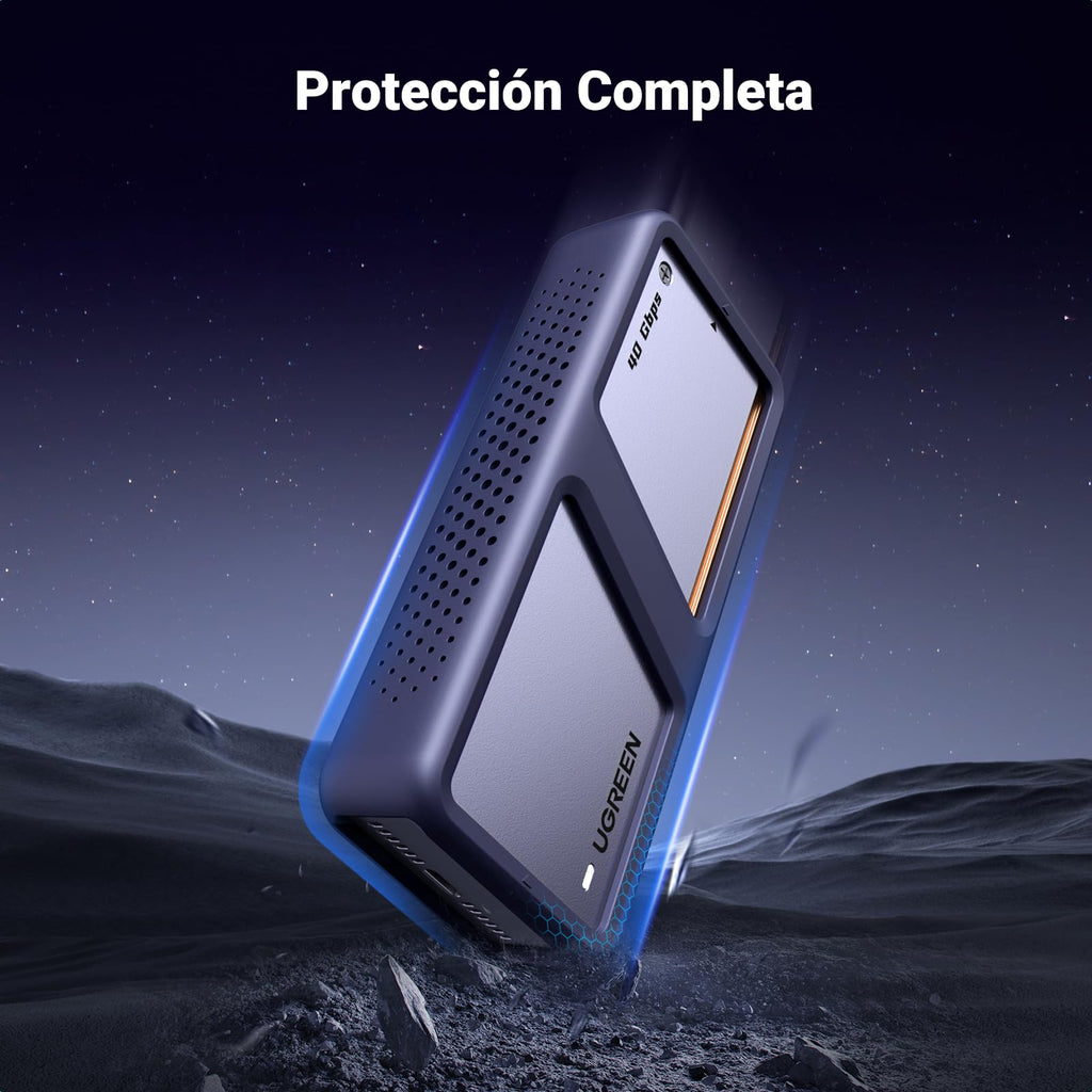 UGREEN Caja SSD M.2 NVMe 40Gbps, Carcasa M.2 PCIe UASP Trim USB 4.0