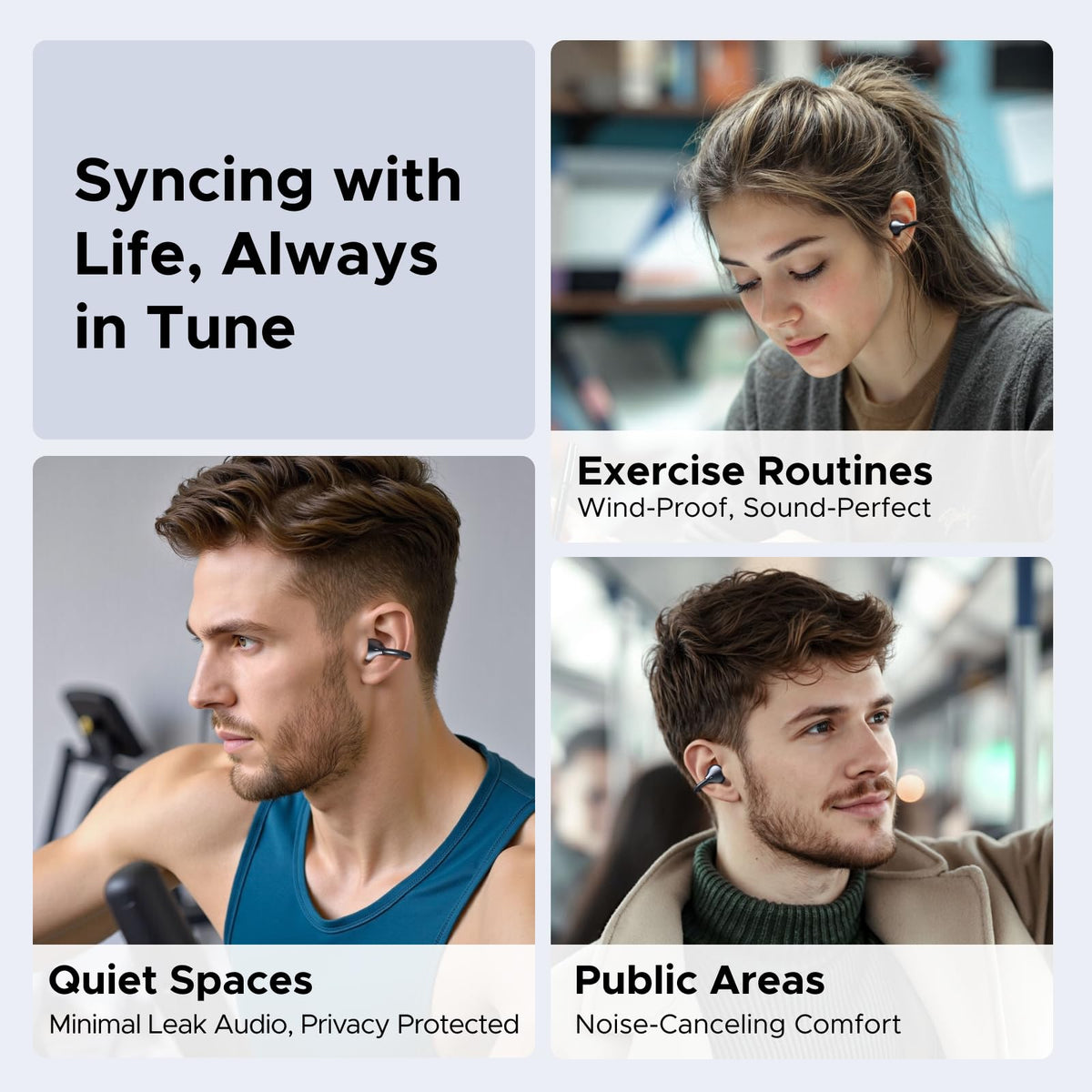 UGREEN ClipBuds หูฟังไร้สายแบบ Open-ear