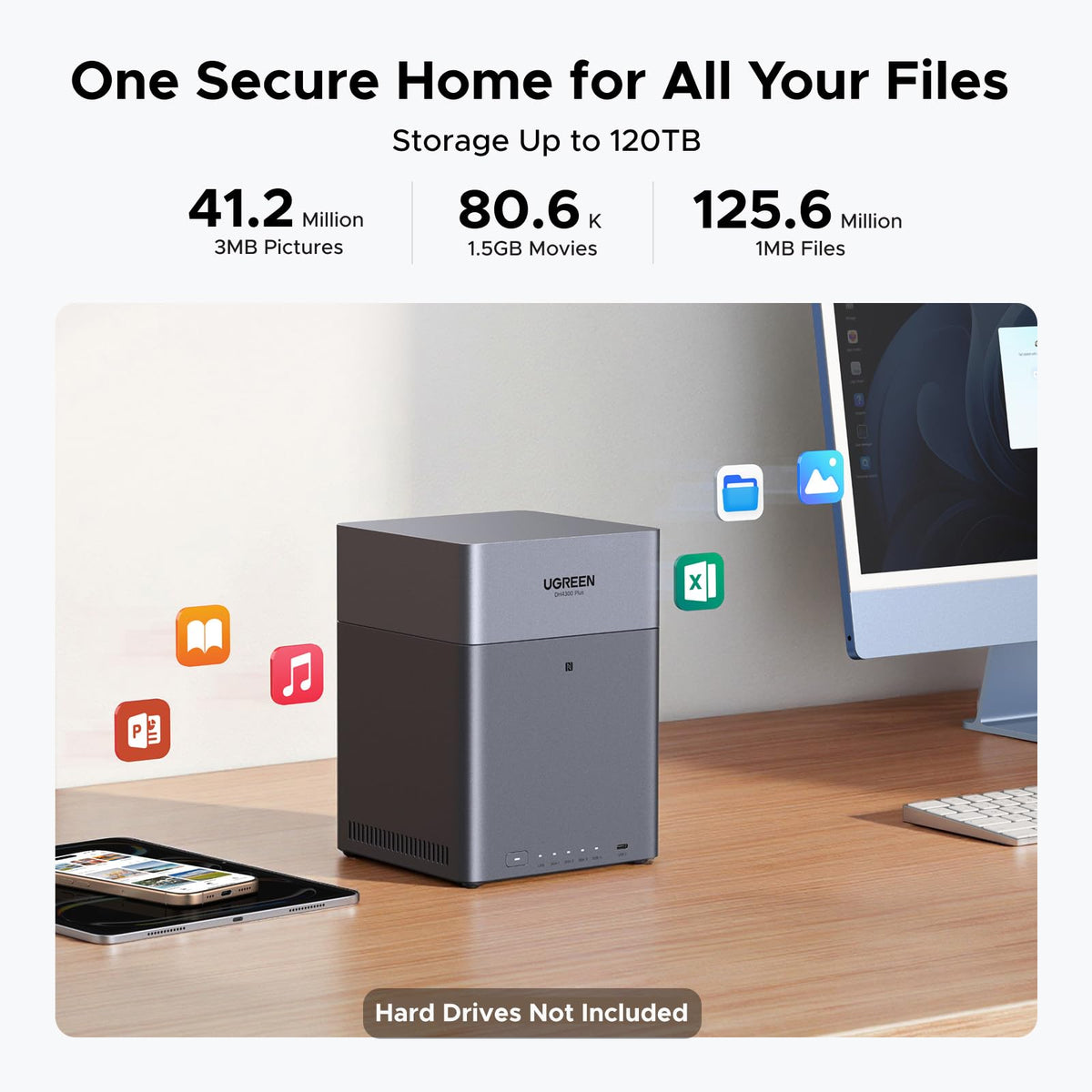 UGREEN Storage Network Attached DH4300 Plus Diskless EU