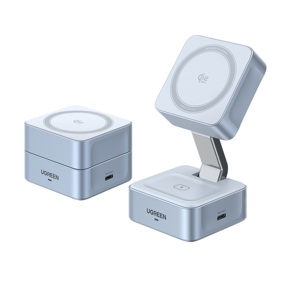 UGREEN MagFlow 2-in-1 ที่ชาร์จไร้สาย 25W