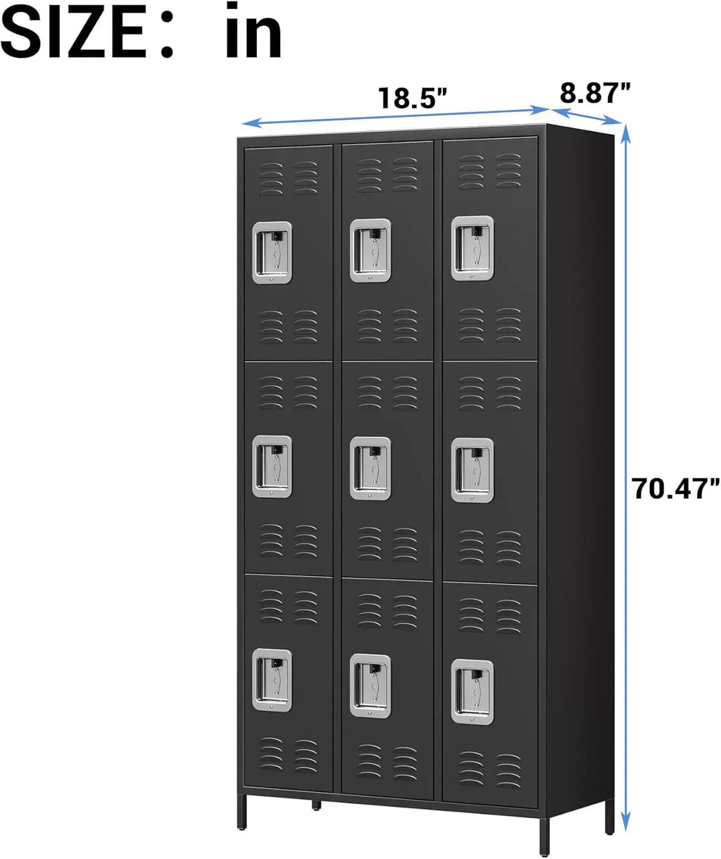 GAOMON Locker for Employees 6 Doors Locker Cabinet with Hooks Storage Locker