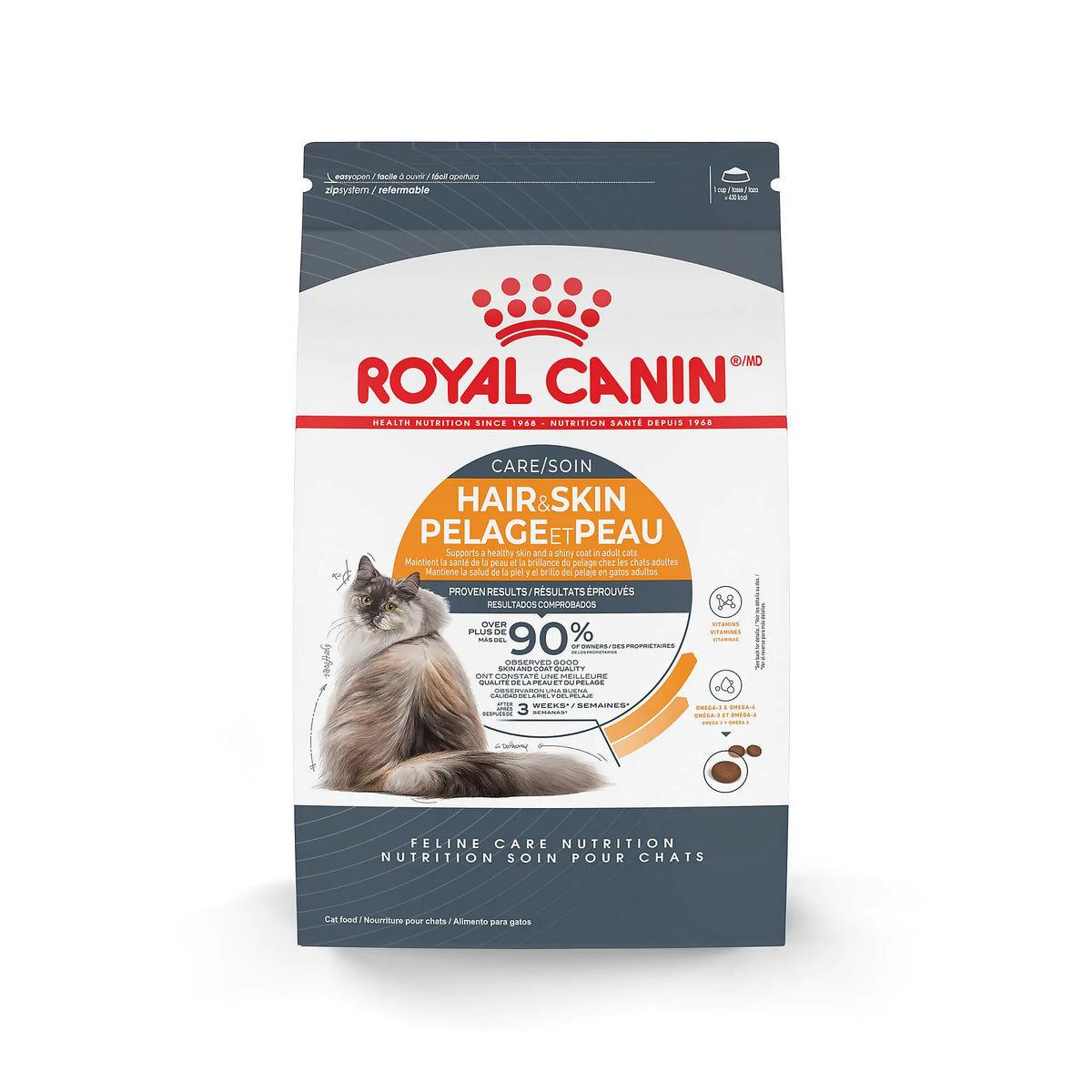 Royal Canin Hair & Skin Care Dry Cat Food 3 lb bag