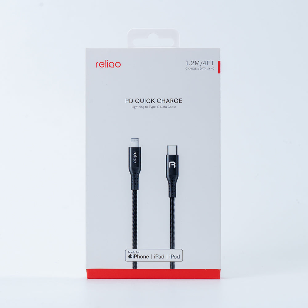 Reliqo MFI Type-C to Lightning Data cable 1.2m