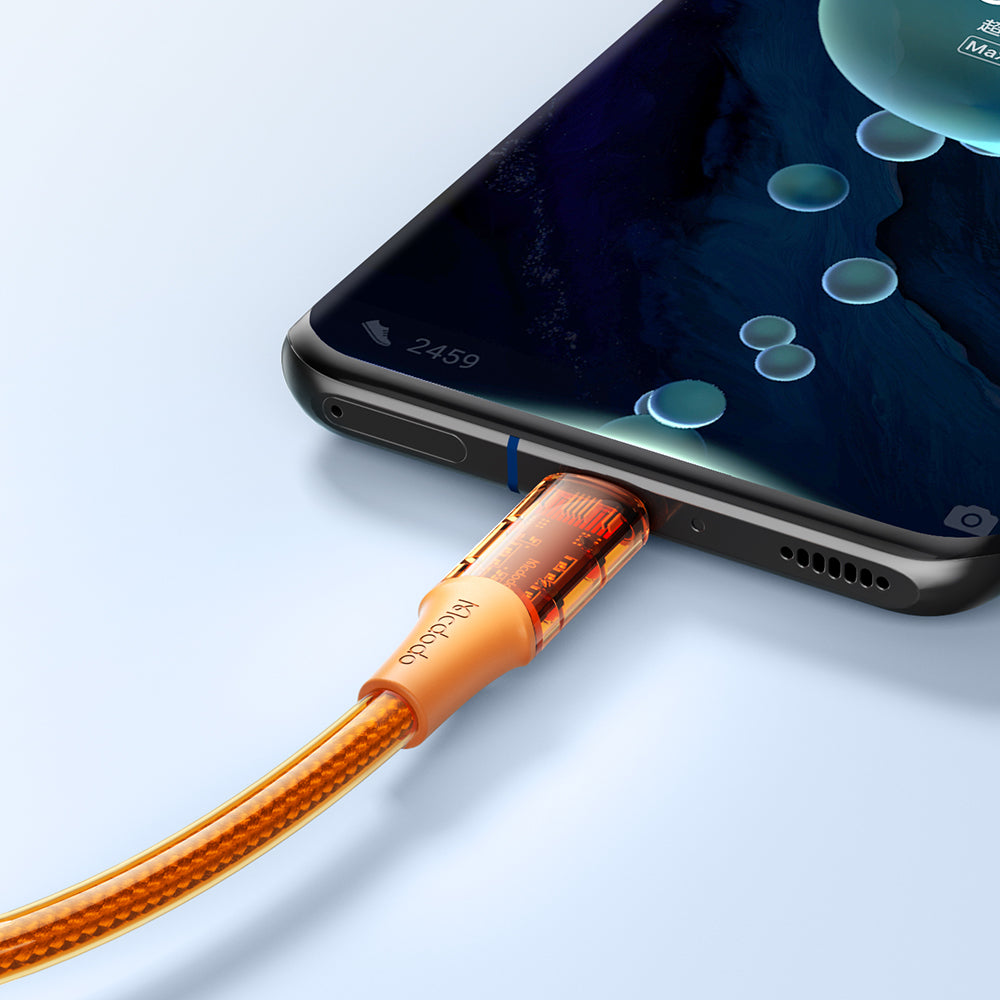 Mcdodo Amber Series USB-C to USB-C PD 100W Transparent Cable (1.2M)