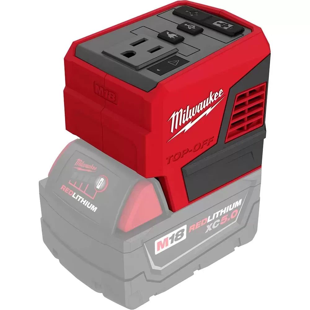 Milwaukee 2846-20 M18 18V 175W TOP-OFF Li-Ion Compact Inverter Power Supply