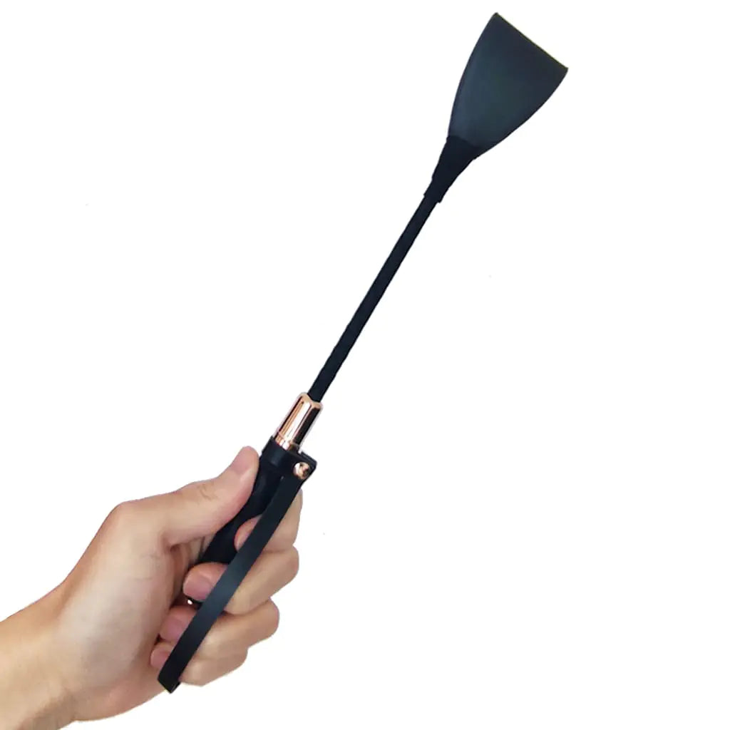 BLACKOC Equine Performance Crop 11.4” - PU Leather Riding Whip
