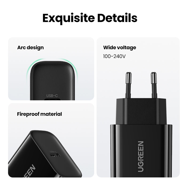 UGREEN Fast Charger 20W EU (Black)