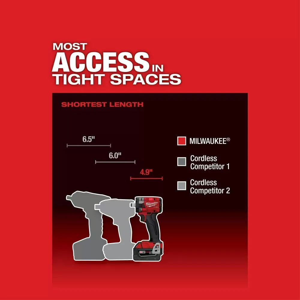 Milwaukee Pre-Sale 2855-20 M18 FUEL 18V 1/2 Impact Wrench w/Friction Ring -Bare Tool
