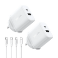 UGREEN Zapix 20W 2-Port Charger with USB-C Cable