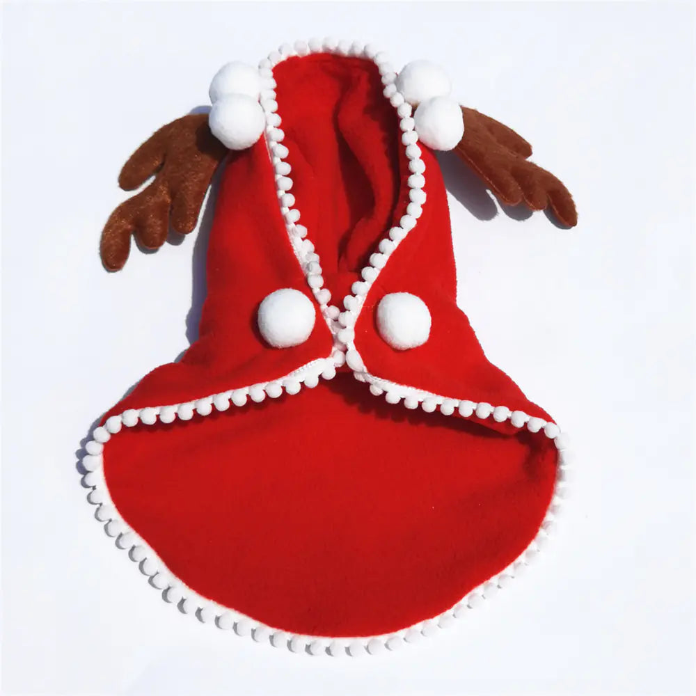 Festive Fleece Pet Hoodie
