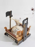 Pirate Ship Style Cat House