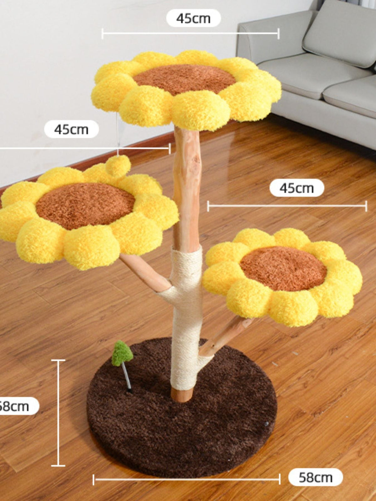 Sunflower Multi-Level Cat Tree & Condo