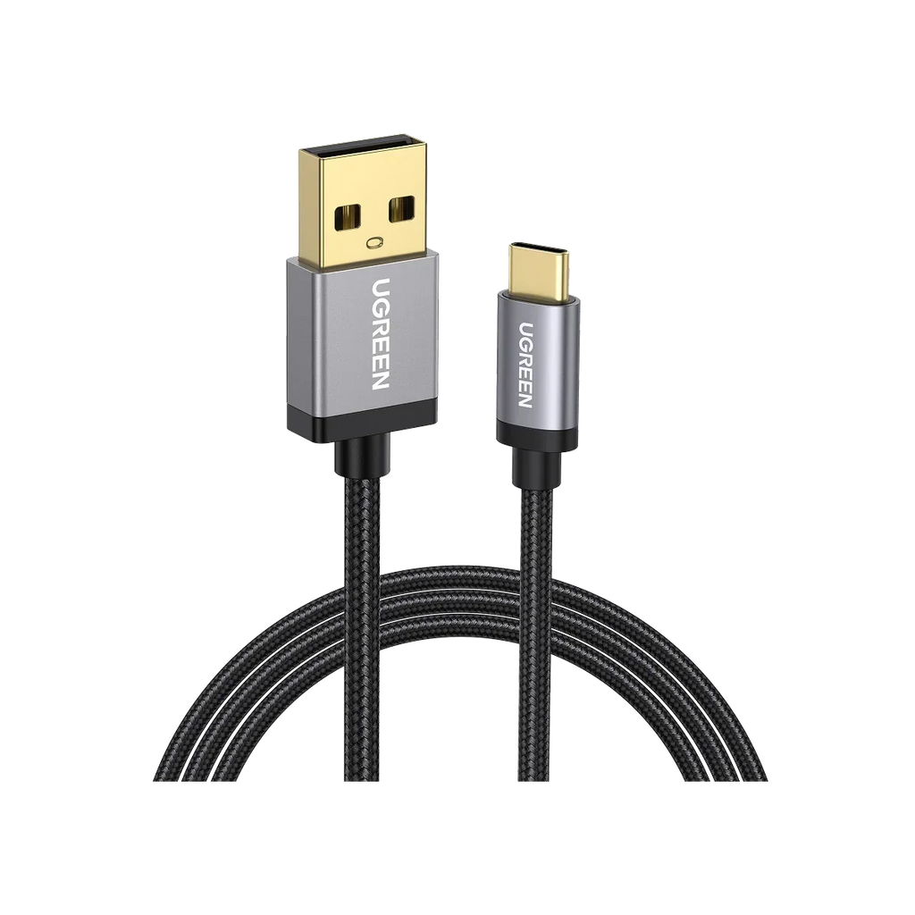 UGREEN USB A to USB C Fast Charging Nylon Braided Cable (18W, 480Mbps)